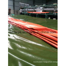 Military Green Orange PE Waterproof Tarpaulin Tents, Waterproof Truck Tarpaulin Cover